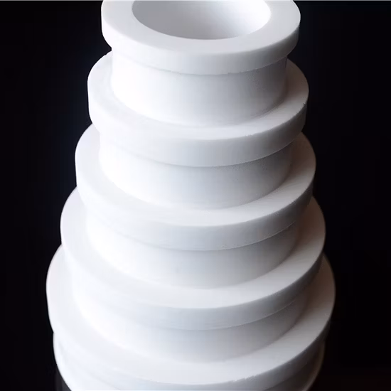 Custom Made Alumina Corrugated Tube Ceramic Structure Part
